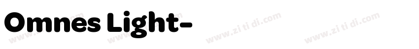 Omnes Light字体转换